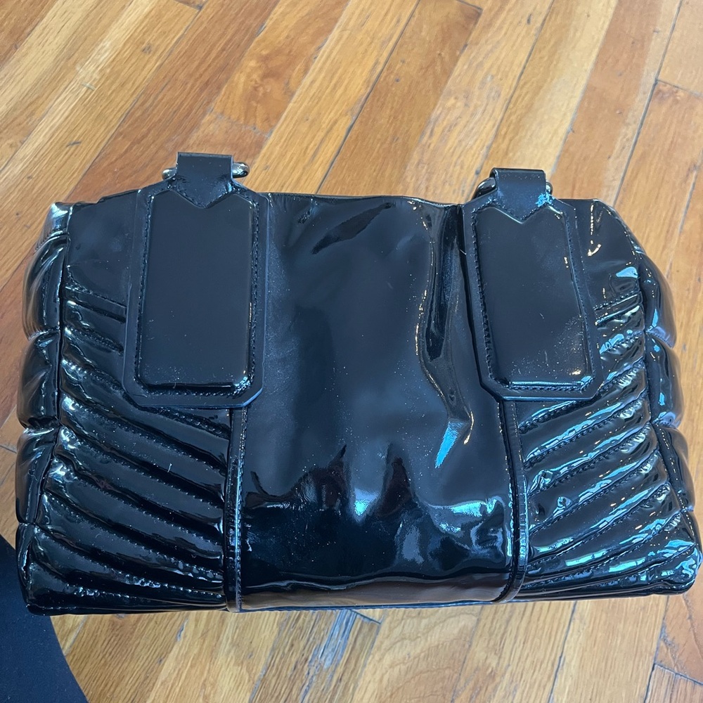 Burberry Black Patent Leather Handbag - Picture 4 of 5